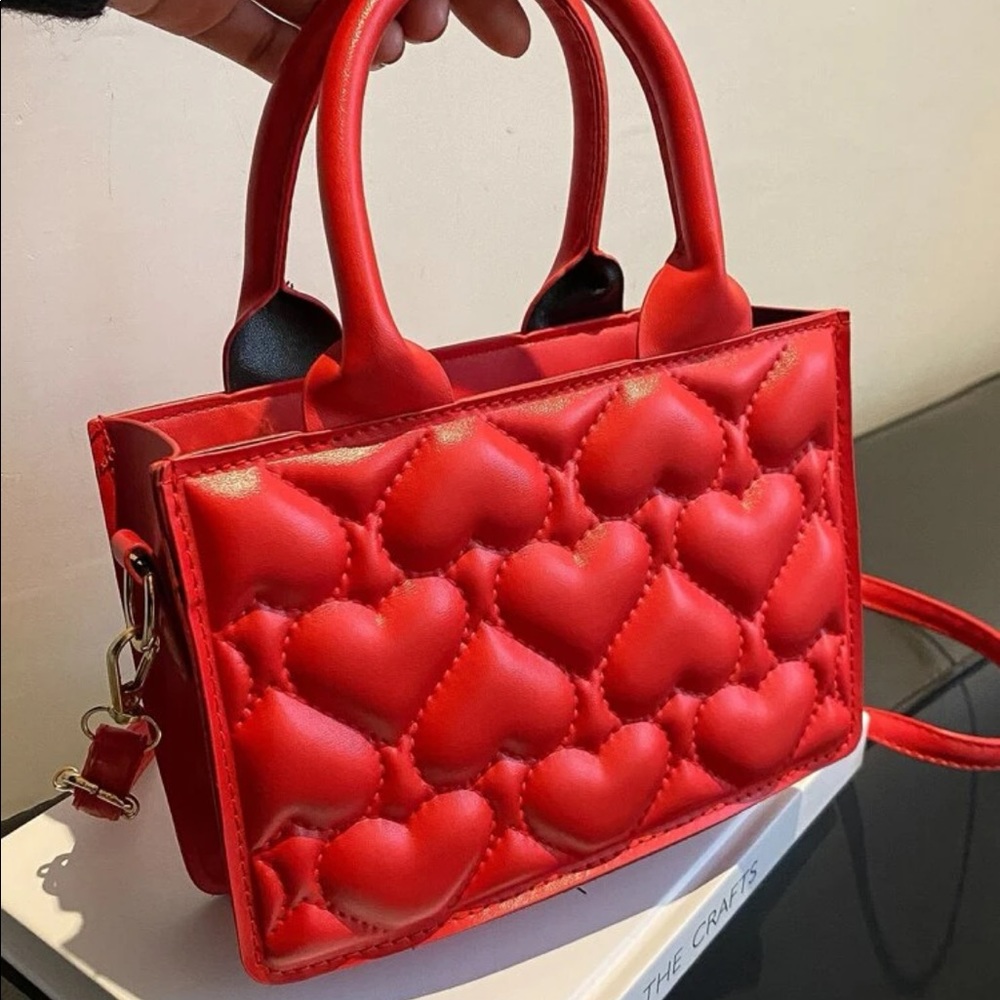 Red Heart Mini Handbag